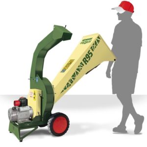 NEGRI Biohäcksler R95 / Elektro-Häcksler mit Transporträder-Neu