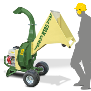 NEGRI Biohäcksler R185 / Benzin-Häcksler mit Transporträder-Neu